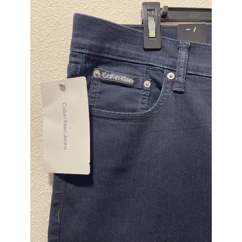 Calvin Klein NWT Men's Classic 5-Pocket Stretch Straight Fit W38xL29 Denim Jean - Picture 8 of 16